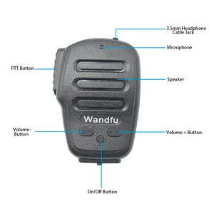 Sistema di comunicazione radio bidirezionale altoparlante bluetooth microfono altoparlante PTT reale mic