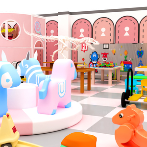 Équipement de terrain de jeux pour enfants Château de rêve rose - Ensemble de terrain de jeux parent-enfant avec fosse à balles, toboggan et installations de jeu de rôle - Product Image 4