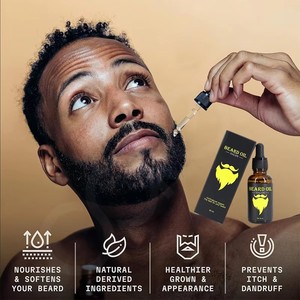 Private Label all'ingrosso 100% naturale MSDS barba olio rinfrescante idratante crescita cura per gli uomini - Product Image 3