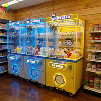 Machine à griffes commerciale personnalisée avec lecteur de cartes de crédit et fonction de paiement par pièces, pour salles d'arcade, centres commerciaux et kiosques