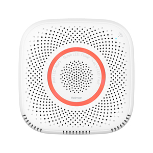 Détecteur de gaz WiFi Heiman, <span class=keywords><strong>alarme</strong></span> de fuite de gaz naturel, capteur de méthane CH4 avec commande vocale de la vanne, AC100-240V, à brancher pour la maison - Product Image 1