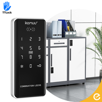 KEMUU TTlock app Serrure à combinaison pour armoire Self set Mot de passe Serrure d'armoire Code Serrure de porte Armoire mécanique