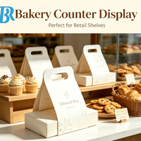 Boîtes à dessert personnalisées imprimées avec poignée, boîtes à gâteaux en papier recyclable pour boulangerie, boîtes à emporter en gros, emballage cadeau pour café et anniversaire