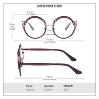 Monturas de Gafas Metálicas de Diseño de Lujo, Estilo Vintage, Lentes Graduadas Personalizadas, Decoración de Dragón, Monturas Redondas