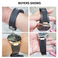 Bracelet de montre en silicone avec connecteur de 25 mm pour hommes, compatible avec les modèles Philippe Nautilus 5711 et 5712G, en matériau PP