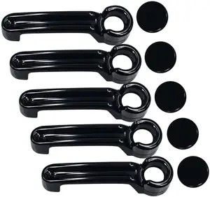 Glace noire pour poignée de porte de bagage, 5 pièces, couvercle de poignée de porte arrière pour Jeep Wrangler JK 2007 — 2017 Liberty 2008-2012, Dodge Nitro