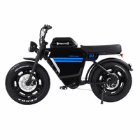 Nouvelle Arrivée Scooter Électrique Rétro Adulte à Pneus Larges, Style Sportif et Vintage, Moteur Arrière, Batterie au Lithium