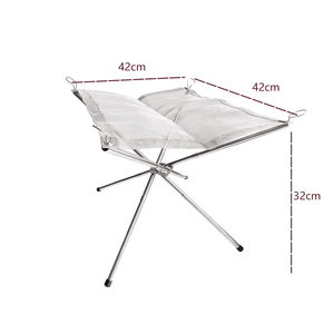 <span class=keywords><strong>Cheminée</strong></span> en maille de foyer en acier inoxydable s'effondrant poêle à bois extérieur pliable poêle à feu de camp pour Patio <span class=keywords><strong>Barbecue</strong></span> - Product Image 2