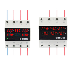 63A 80A 100A Simple Trois Phases SVC Utilisation <span class=keywords><strong>220V</strong></span> 380V Affichage LED <span class=keywords><strong>Limiteur</strong></span> <span class=keywords><strong>de</strong></span> courant <span class=keywords><strong>de</strong></span> surtension et protecteur <span class=keywords><strong>de</strong></span> <span class=keywords><strong>tension</strong></span> Type AC - Product Image 2