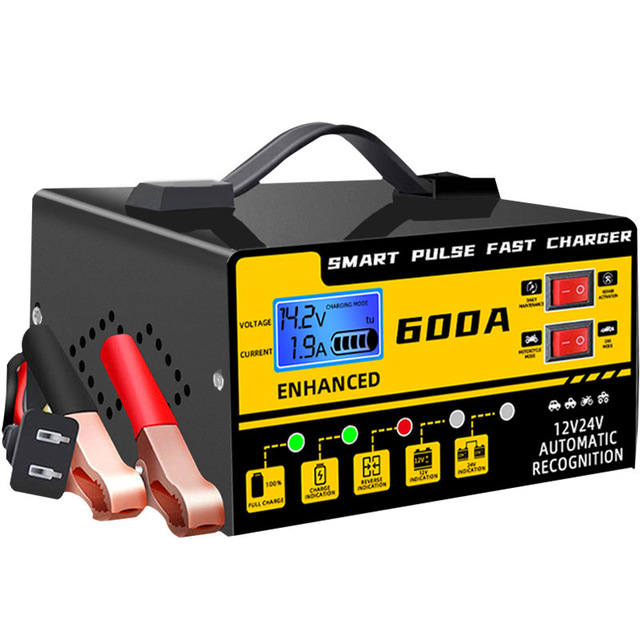 12V24V Car Battery Chargers High-power Fully Automatic Battery Charger Can Stop Automatically When Fully Charged