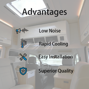 Climatiseur de stationnement mural de type split 12V pour camion lourd et excavatrice 9600 BTU 800W, homologué CE, service personnalisé - Product Image 4