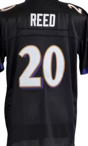 Maillot de football pour homme de qualité supérieure, cousu # 52 R.LEWIS # 20 REED Vêtements de sport rétro en maille respirante grande taille séchage rapide - Product Image 3