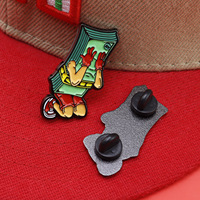 Attrayant mexicain métal personnalisé Vintage plaqué noir Nickel épinglettes en gros émail broche Collection avec couleur personnalisée