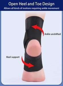 Attelle de cheville réglable pour femmes, hommes et enfants, soutien de cheville pour entorse, manchon de compression pour cheville - Product Image 4