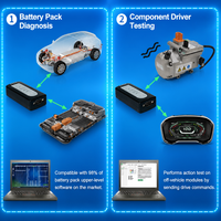 T6CANFD Interfaccia Automobilistica Universale CAN FD LIN USB a Doppio Canale, Simulatore Gateway per Analizzatore Bus Diagnostico ECU Off-Bench