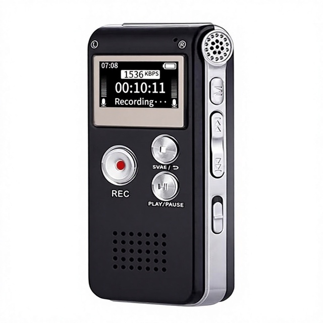 Digital Voice Recorder 16GB Voice Recorder with Playback USB Rechargeable Dictaphone Upgraded Small Tape Recorder Device