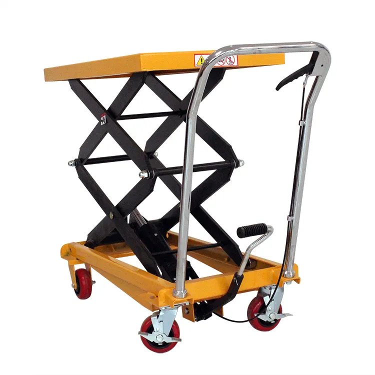 150kg Hydraulic Scissor Lift Table Cart Portable foot lift Mobile Single Scissor Lift Table Cart Platform