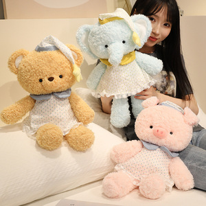 Orsacchiotto Peluche 'Goodnight' in Cotone PP, Tessuto Super Morbido, Giocattolo Antistress - Product Image 1