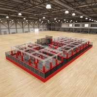 Parcours Ninja Commercial Intérieur Personnalisé : Équipement d'Obstacles et de Jeux Souples pour Centres Commerciaux et Divertissement Familial