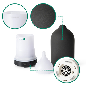 Gốm 100ml siêu âm hương thơm khuếch tán dầu mát sương mù tạo độ ẩm hương thơm khuếch tán máy cho nhà khách sạn - Product Image 4