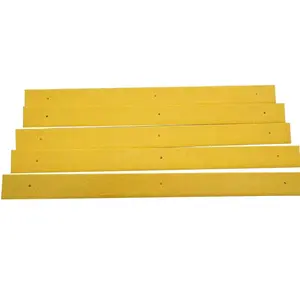 Borda antiderrapante de segurança amarela para escada em forma de L 90 graus FRP