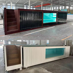 สระว่ายน้ำไฟเบอร์กลาสทรงสี่เหลี่ยมขนาดใหญ่ ทนทานต่อรังสียูวี ป้องกันการกัดกร่อน พร้อมอุปกรณ์เสริมสำหรับเด็ก ฝาครอบสระแบบฝังดิน - Product Image 6