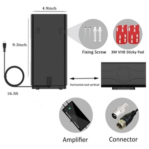 Antena <span class=keywords><strong>de</strong></span> TV Digital Interior Amplificada <span class=keywords><strong>de</strong></span> Alta Ganancia HD, Fuente <span class=keywords><strong>de</strong></span> Alimentación USB, Cable <span class=keywords><strong>de</strong></span> 5 m, Rango <span class=keywords><strong>de</strong></span> Alta Frecuencia para ATSC <span class=keywords><strong>de</strong></span> EE. UU., DTMB, Onda Terrestre - Product Image 3