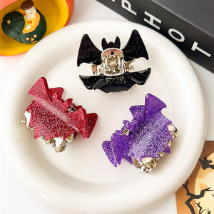 5cm per bambini Mini Halloween <span class=keywords><strong>pipistrello</strong></span> fermaglio per capelli ragazza Punk vampiri forcina per donna in <span class=keywords><strong>Costume</strong></span> per festa accessori per capelli regali Festival - Product Image 4