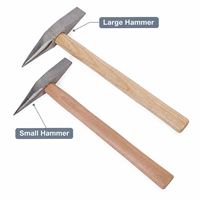 Marteau de machiniste forgé en acier au carbone de qualité industrielle avec manche en bois, 300g, pour soudage électrique et ébavurage, OEM disponible, rectangulaire