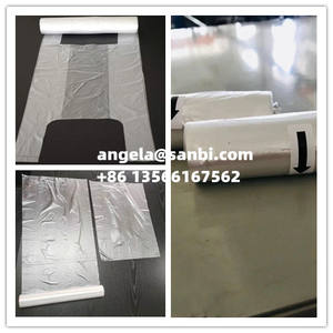 <span class=keywords><strong>Camiseta</strong></span> automática de alta velocidad, bolsa de apertura plana, bolsa de basura en rollo, máquina de fabricación de bolsas con etiqueta adhesiva - Product Image 6