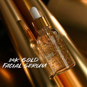 Huati Sifuli RubioAroma Oem Etiqueta Privada vegano antiarrugas Facial edad brillo nuevo 24K oro rosa aceite cara suero - Product Image 1