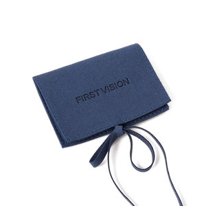 Custom logo Size Flap Suede Microfiber Jewellery Bag Flat <b>Envelope</b> Packaging Luxury Jewelry Package Pouch with Ribbon for Ring - Product Image 2