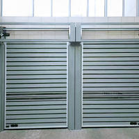 Vente en gros de portes à enroulement électriques en acier inoxydable de la meilleure marque, design victorien, isolation acoustique, garantie 1 an