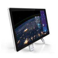 Écran publicitaire LCD mural Android 11, 2 Go de RAM, tactile 10 points, Wi-Fi/BT/PoE intégrés, haut-parleur intégré, boîtier métallique, HD