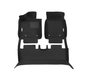 Alfombrillas de Coche de Cuero de Lujo Personalizadas de Doble Capa, Prensadas en Caliente, 9D 5D 7D, Impermeables, de 10 mm de Grosor, Juego Completo para Korando <span class=keywords><strong>Santa</strong></span> <span class=keywords><strong>Fe</strong></span> X5 A4 Q5 - Product Image 2