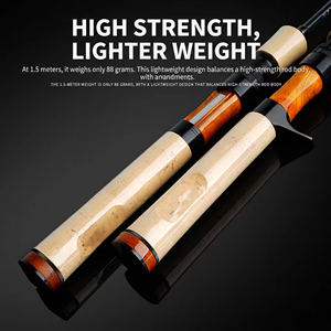 Canne à pêche télescopique en carbone à six sections, ultra souple, pliable 37 cm, format de poche compact, pour la pêche <span class=keywords><strong>au</strong></span> vairon en ruisseau et la pêche quotidienne aux leurres. - Product Image 3