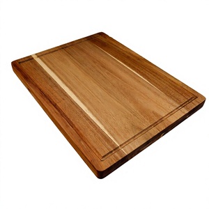 Tabla de cortar de madera rectangular antideslizante, herramienta de cocina, no tóxica, apta para lavavajillas, 1.5 cm de grosor, hecha en Binh Thuan, Vietnam. - Product Image 1