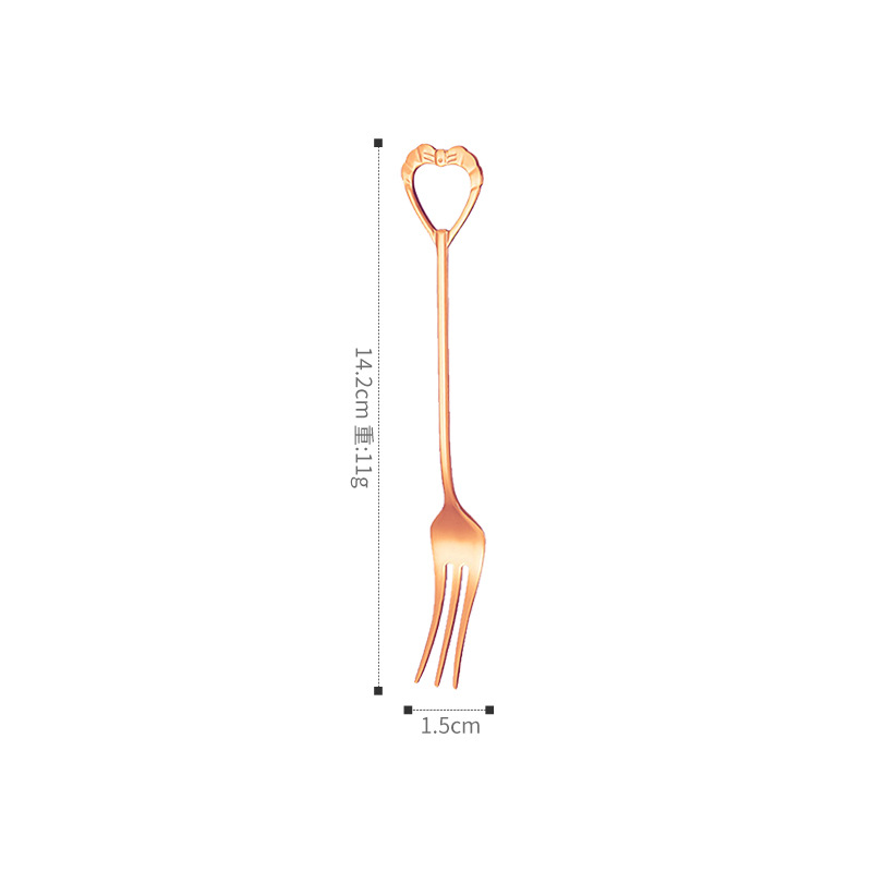 Tenedor de concha - Oro rosa