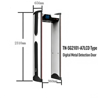 Détecteur de métaux à passage direct Taien à 18 zones, haute sensibilité, durable, modèle TN-SG2101-A7LCD avec écran tactile couleur de 7 pouces