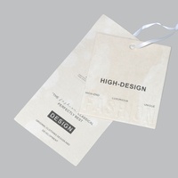 Étiquettes de magasin de vêtements personnalisées haut de gamme et écologiques, étiquettes en papier spécial imprimées avec logo pour sacs, chaussures, casquettes