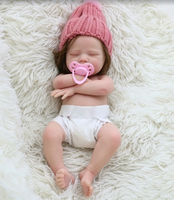 Poupée Reborn réaliste en silicone solide de 13 pouces, fonction boire et uriner, jouet de simulation bébé garçon/fille pour enfants, cadeau