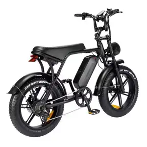 电动自行车20英寸V8 4.0脂肪轮胎Ebike欧盟仓库48V 1000W电动自行车750W