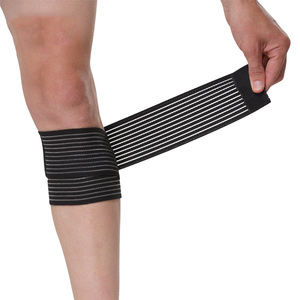 Twine Điều Chỉnh Màu Da Đen Băng Đàn Hồi Bóng Đá Bóng Rổ Thể Thao Đào Tạo Calf Brace Bọc Hỗ Trợ Bảo Vệ Dây Đeo Vành Đai - Product Image 3