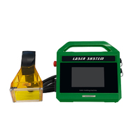 Handgehaltene Kunststoff-Lasermarkiermaschine für Tier-Etiketten, Faserlaser-Gravur für Kabel und PVC-HDPE-Rohre