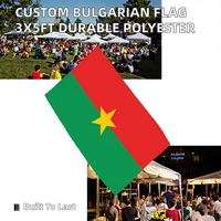 Drapeau Bulgare Personnalisé de Haute Qualité 3*5ft (150*90cm) – Fanion National Numérique en Polyester Écologique et Durable