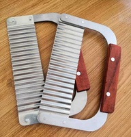Stalen Aardappelsnijder Creatieve Rimpel Aardappelsnijder Gegolfd Mes Golf Aardappelsnijder Frietjes