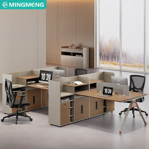 Bureau de travail pour le personnel, cabine de travail simple et moderne, 4-6 places, bureau des finances, poste informatique pour le personnel - Product Image 1