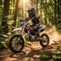 Moto tout-terrain pour enfants Kayo TS90 86cc 4 temps à essence avec démarrage semi-automatique 4 vitesses et démarrage électrique/à manivelle