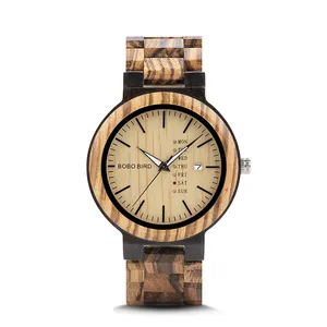 BOBO BIRD O26 China Supplier OEM Logo Watch Custom Mens Watch wooden Custom Logo Engrave Watches