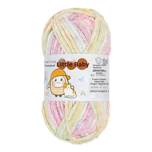 Fil chenille épais coloré et mignon, fait main, <span class=keywords><strong>pour</strong></span> tricot DIY, idéal <span class=keywords><strong>pour</strong></span> couvertures de poupées et écharpes <span class=keywords><strong>pour</strong></span> bébés - Product Image 5